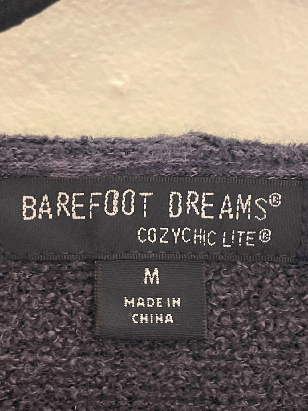 Barefoot Dreams Charcoal Grey Cozy Open-Front Plush Cardigan Pockets Warm Fuzzy - Picture 8 of 13